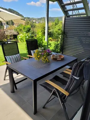 Ein Balkon oder eine Terrasse in der Unterkunft Ferienwohnung Sendelbeck