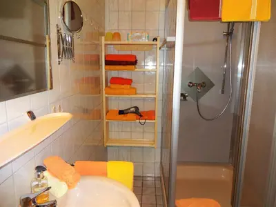 Ein Badezimmer in der Unterkunft Ferienwohnungen Schallerhof