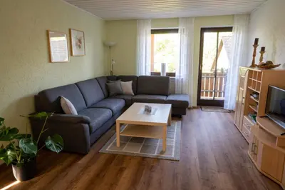 Ein Sitzbereich in der Unterkunft Ferienwohnung-Kappl