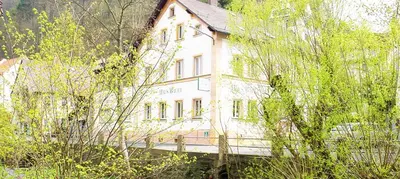 Das Gebäude in dem sich das Hotel befindet