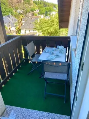 Ein Balkon oder eine Terrasse in der Unterkunft Ferienwohnung Jessica