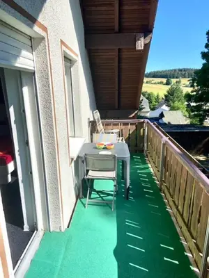 Ein Balkon oder eine Terrasse in der Unterkunft Ferienwohnung Jessica