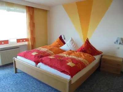 Ein Bett oder Betten in einem Zimmer der Unterkunft Ferienhaus Bauer mit wunderschönem Panoramablick