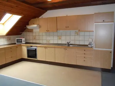 Küche/Küchenzeile in der Unterkunft Ferienhaus Bauer mit wunderschönem Panoramablick