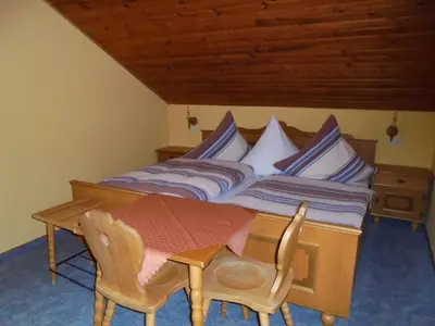 Ein Bett oder Betten in einem Zimmer der Unterkunft Ferienhaus Bauer mit wunderschönem Panoramablick