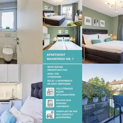 Sali Homes - Wahnfried No 1 City Apartment Balcony