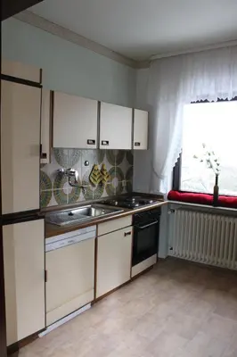 Küche/Küchenzeile in der Unterkunft Ferienwohnung Wölfel