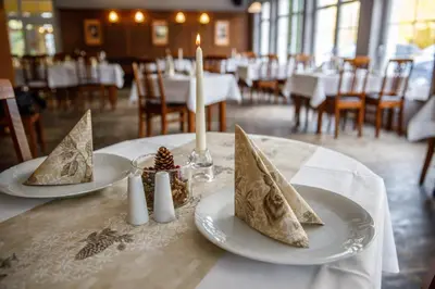 Essen im Hotel oder in der Nähe