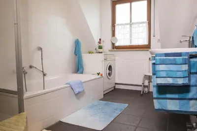 Ein Badezimmer in der Unterkunft Ferienwohnung Am Sonnenhang