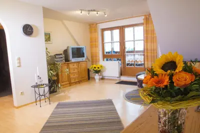 TV/Unterhaltungsangebot in der Unterkunft Ferienwohnung Am Sonnenhang