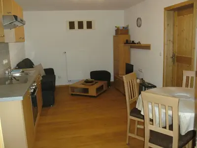 Küche/Küchenzeile in der Unterkunft Zum Egerländer Fachwerkhof