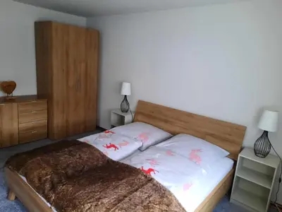 Ein Bett oder Betten in einem Zimmer der Unterkunft Haus Florian