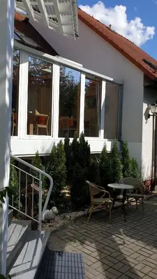 Das Gebäude in dem sich das Hotel befindet