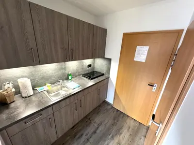 Küche/Küchenzeile in der Unterkunft Luxuriöse Ferienwohnung 