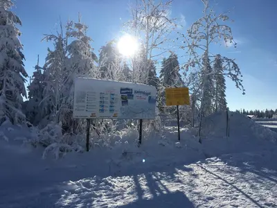 Am Dürrenbachtal im Winter