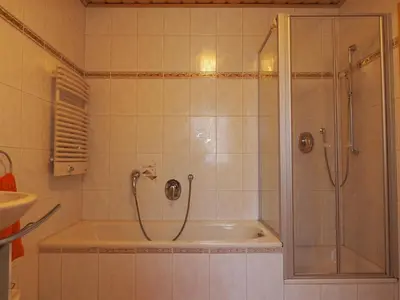 Ein Badezimmer in der Unterkunft Ferienwohnung Herbst