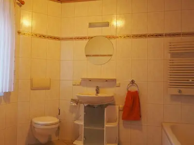 Ein Badezimmer in der Unterkunft Ferienwohnung Herbst