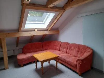 Ein Sitzbereich in der Unterkunft Haus Lehenthaler