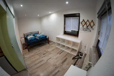 Ein Bett oder Betten in einem Zimmer der Unterkunft Ferienhaus Familie Lorenz