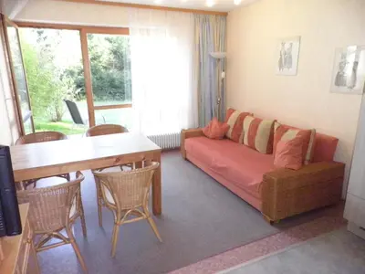 Ein Sitzbereich in der Unterkunft Gästehaus Sonneck