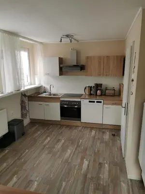 Küche/Küchenzeile in der Unterkunft Ferienwohnung Bergwiese