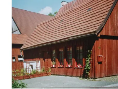 Das Gebäude in dem sich die Pension befindet