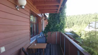 Ein Balkon oder eine Terrasse in der Unterkunft Ferienwohnung Elisabeth