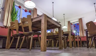 Ein Restaurant oder anderes Speiselokal in der Unterkunft Hotel-Gasthof Wilder Mann