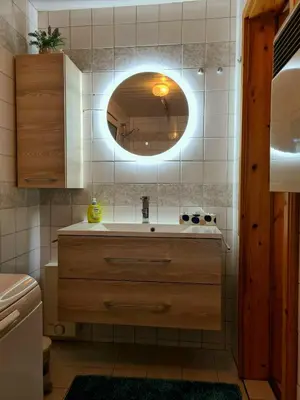 Ein Badezimmer in der Unterkunft Ferienhaus Am Becherberg