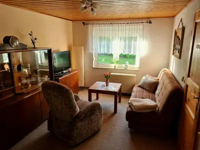 TV/Unterhaltungsangebot in der Unterkunft Ferienhaus Am Becherberg