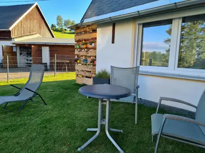 Ein Garten an der Unterkunft Ferienhaus Am Becherberg
