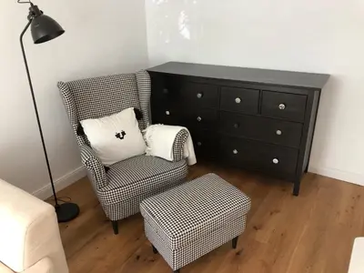 Ein Sitzbereich in der Unterkunft Ferienhaus im Fichtelgebirge