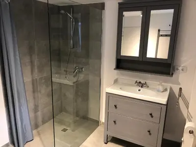 Ein Badezimmer in der Unterkunft Ferienhaus im Fichtelgebirge