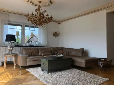Ein Sitzbereich in der Unterkunft Friedrichsruh