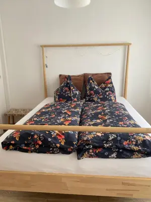 Ein Bett oder Betten in einem Zimmer der Unterkunft Vergissmeinnicht - Das Haus