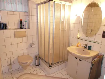 Ein Badezimmer in der Unterkunft Ferienwohnung Arnold