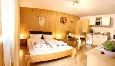 Ein Bett oder Betten in einem Zimmer der Unterkunft Ferienzimmer König