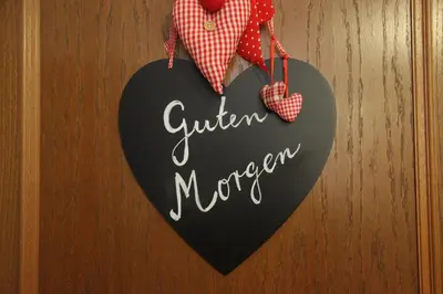 Ein Zertifikat, Auszeichnung, Logo oder anderes Dokument, das in der Unterkunft Haus Jutta ausgestellt ist