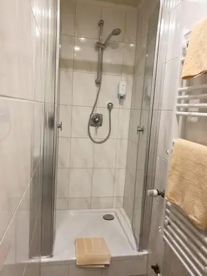 Ein Badezimmer in der Unterkunft Haus Jutta