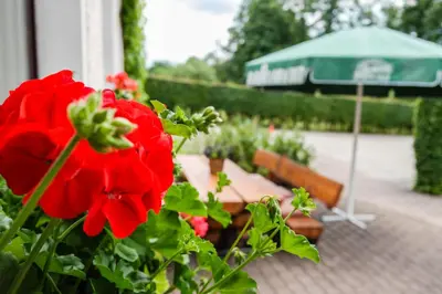 Ein Garten an der Unterkunft Hotel Vogtland