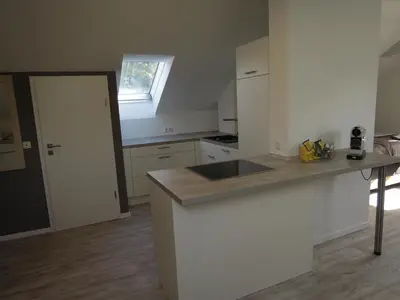 Küche/Küchenzeile in der Unterkunft Ferienwohnung Bayer