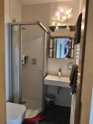 Ein Badezimmer in der Unterkunft Landgasthof Reichsadler