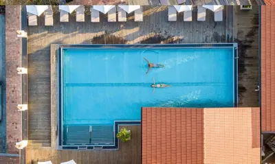 Der Swimmingpool an oder in der Nähe von Natur- & Wellnesshotel Brunner Hof