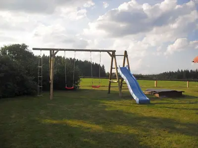Ein Kinderspielbereich in der Unterkunft Ferienhaus Schallerhof