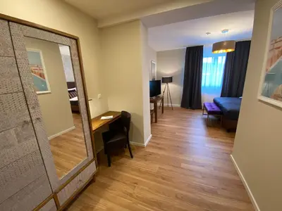Ein Bett oder Betten in einem Zimmer der Unterkunft Hotel Tortuga & Tex-Mex Bar & Grill