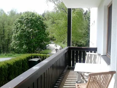 Ein Balkon oder eine Terrasse in der Unterkunft Ferienwohnung Pedro