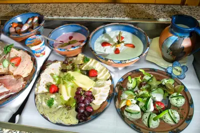 Essen im Hotel oder in der Nähe