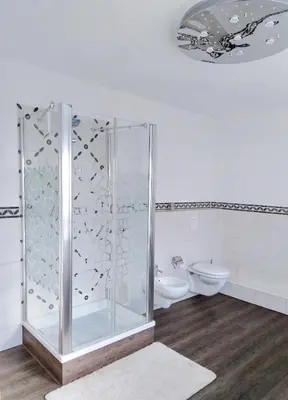 Ein Badezimmer in der Unterkunft Landhaus am Schloss