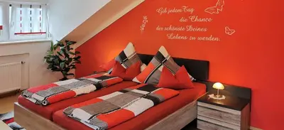 Ein Bett oder Betten in einem Zimmer der Unterkunft Landhaus Simon