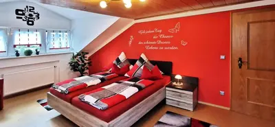 Ein Bett oder Betten in einem Zimmer der Unterkunft Landhaus Simon